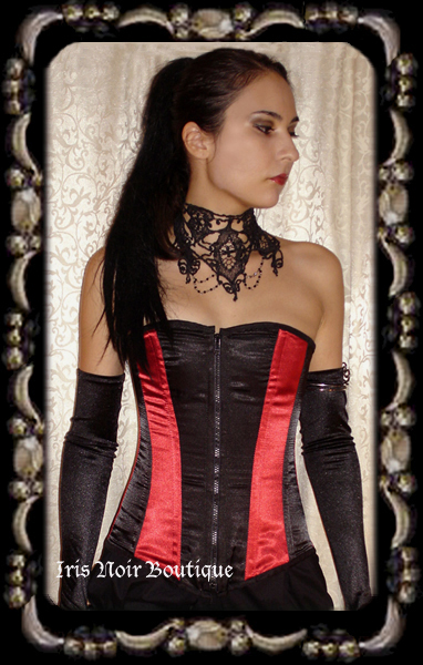 Red Corset Shein Red Mesh Sexy Women Steampunk Clothing Gothic